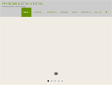 Tablet Screenshot of pentictonscottishfestival.ca